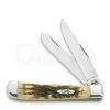 Case Cutlery Trapper Amber Bone Pocket Knife 00163 -Tools Store Online 12595 CA00163 01