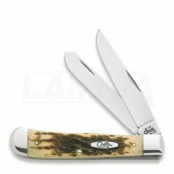 Case Cutlery Trapper Amber Bone Pocket Knife 00163