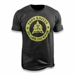 TOPS One Life One Knife T-shirt, Black