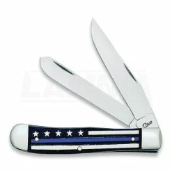 Case Cutlery Blue Line Trapper Bone Pocket Knife 06567