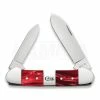 Case Cutlery Red Pearl Kirinite Smooth Canoe Pocket Knife 25276 -Tools Store Online 58289 CA25276 01