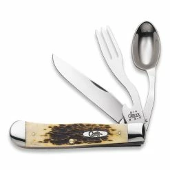 Case Cutlery Hobo Amber Bone Multitool 052